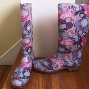 Coach rain boots